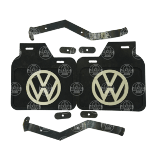 Mud Flaps Black White Logo VW