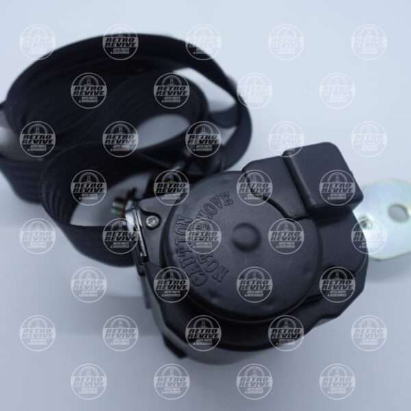 Retractable 3-Point Belt Set - Black - Image 3