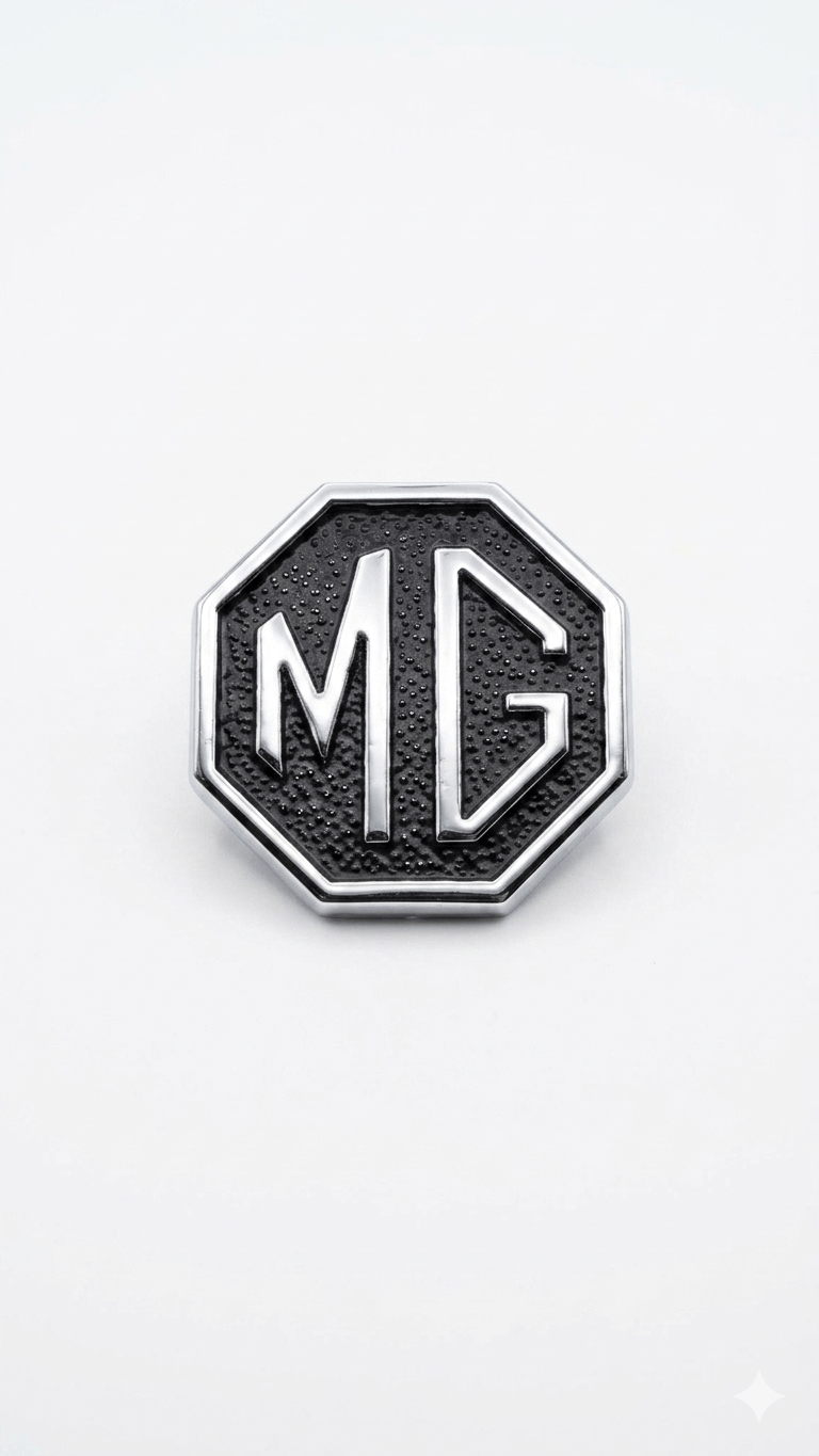 Emblem Logo MG Oktagon (Tipe Rubber Bumper - Premium Quality)