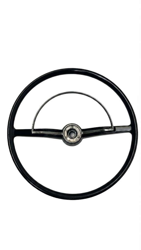 Setir VW Klasik (Black Steering Wheel) – Untuk Beetle, Karmann Ghia, & Type 3 (1962-1971)